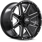 INVASION 18x9 8x180 12 Gloss Black Milled