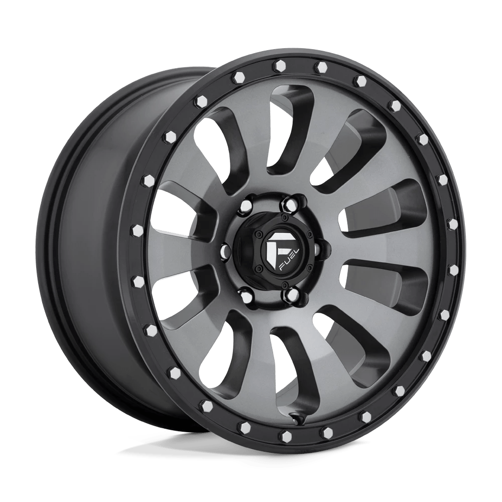FUEL OFF-ROAD D648 TACTIC 20.0x9.0 6x135 MATTE GUN METAL BLACK BEAD RING