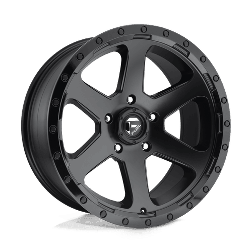 FUEL OFF-ROAD D589 16.0x8.0 6x139.7 MATTE BLACK GLOSS BLACK LIP
