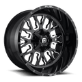 Fuel D611 STROKE 20x12 8x180 -43 GLOSS BLACK MILLED