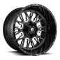 Fuel D611 STROKE 18x9 8x180 20 GLOSS BLACK MILLED