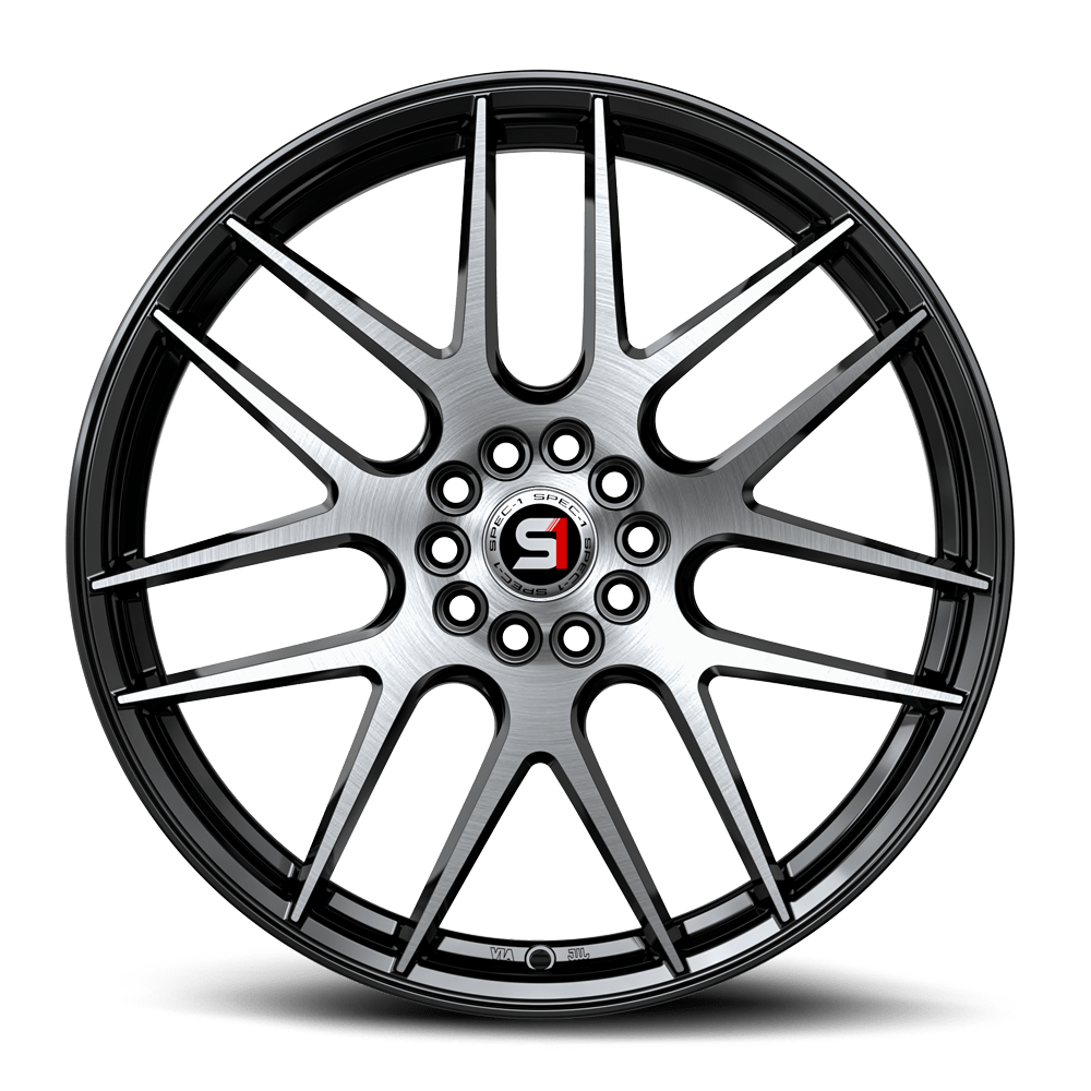 SPEC-1 RACING SP-65 17x8 5x110/5x114.3 42 Gloss Black & Machined