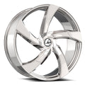 AZARA AZA-524 18.0x8.0 5x112/5x114.3 Nano Chrome