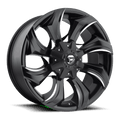 FUEL D571 STRYKR 20x9 8x180 1 GLOSS BLACK MILLED