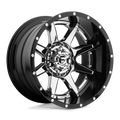 FUEL OFF-ROAD D247 RAMPAGE 20.0x12.0 8x180 CHROME PLATED GLOSS BLACK LIP