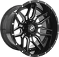 XF OFFROAD XF-222 22x12 8x165.1/8x170 -44 Gloss Black & Milled