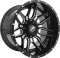 XF OFFROAD XF-222 22.0x12.0 8x165.1/8x170 Gloss Black Milled