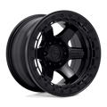 FUEL OFF-ROAD D122 17.0x9.0 6x135 MATTE BLACK WITH MATTE BLACK RING