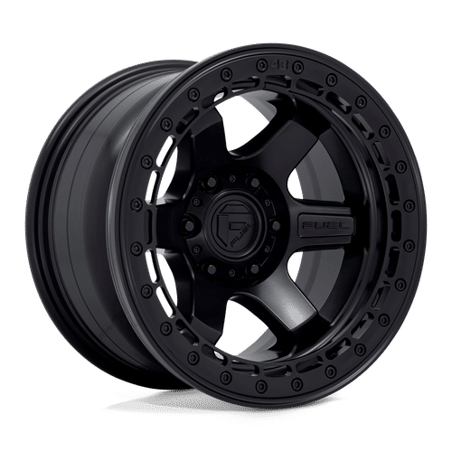 FUEL OFF-ROAD D122 17.0x9.0 6x135 MATTE BLACK WITH MATTE BLACK RING