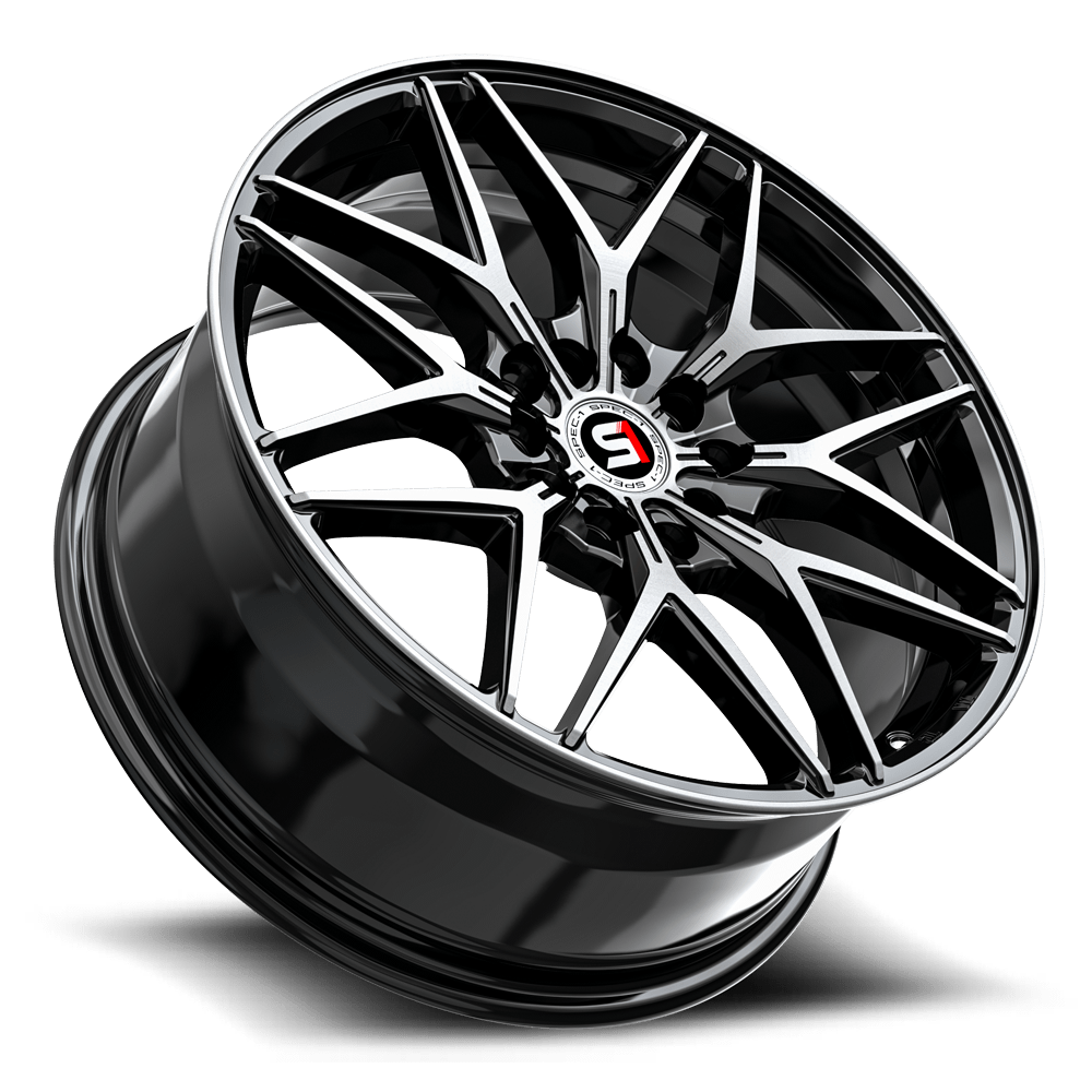 SPEC-1 RACING SP-60 17.0x7.5 5x114.3/5x108 Gloss Black & Machined