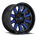 Fuel D646 HARDLINE 20x12 8x165.1 -44 GLOSS BLACK BLUE TINTED CLEAR