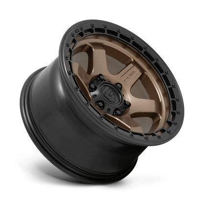 FUEL D751 BLOCK 17x9 5x127 -12 MATTE BRONZE WITH BLACK RING