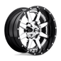 FUEL D260 MAVERICK 24x16 6x135/6x139.7 -100 CHROME PLATED GLOSS BLACK LIP