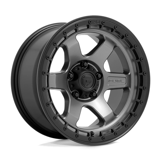 FUEL D752 BLOCK 18x9 6x139.7 20 MATTE GUNMETAL WITH BLACK RING