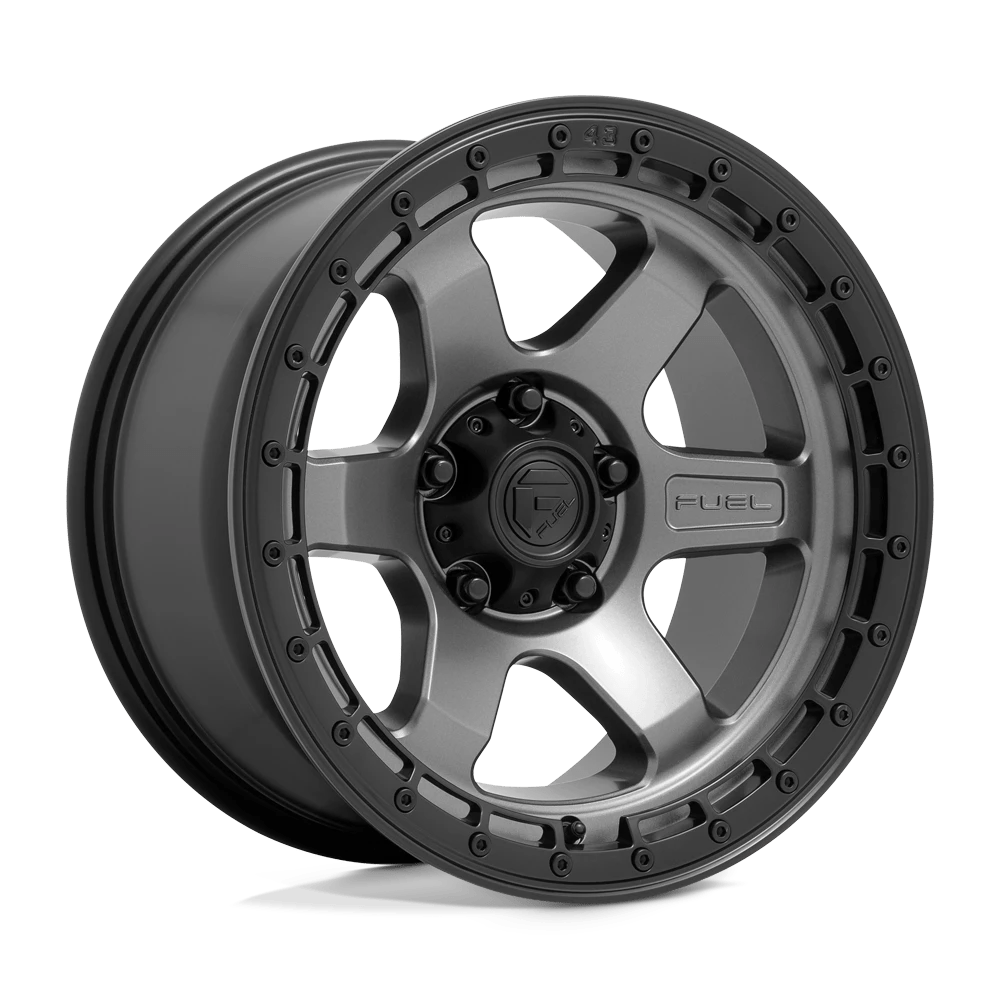 FUEL OFF-ROAD D752 BLOCK 18.0x9.0 6x139.7 MATTE GUNMETAL WITH BLACK RING