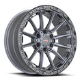 VORTEK VRT-601 20.0x10.0 6x135/6x139.7 Matte Titanium Black Bead Ring