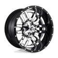FUEL OFF-ROAD D270 20.0x10.0 8x180 CHROME PLATED GLOSS BLACK LIP