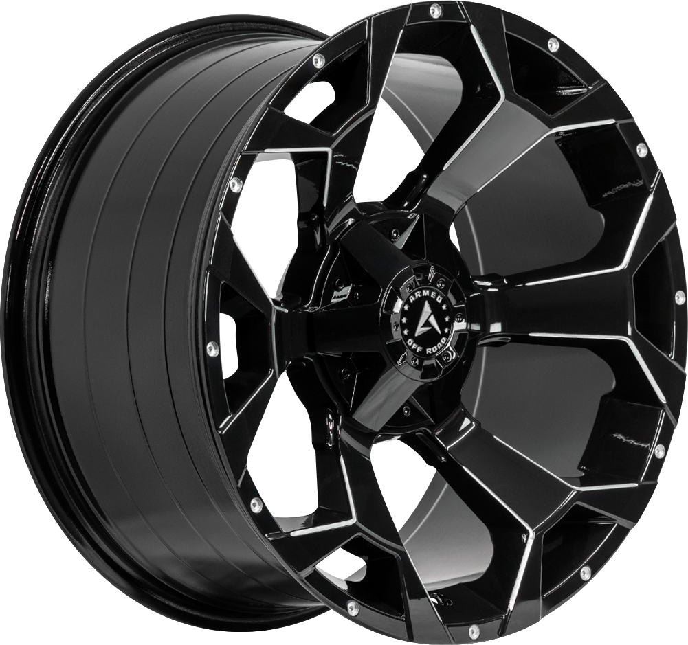 BOMBER 87.1 20x10 Blank 0 GLOSS BLACK MILLED