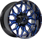 INFANTRY 87.1 20x10 Blank -18 GLOSS BLACK BLUE MILLED