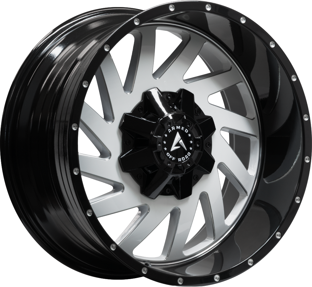 AGGRESSOR 87.1 20x10 Blank -24 GLOSS WHITE MILLED BLACK LIP