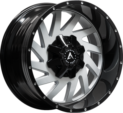 AGGRESSOR 87.1 20x10 Blank -24 GLOSS WHITE MILLED BLACK LIP