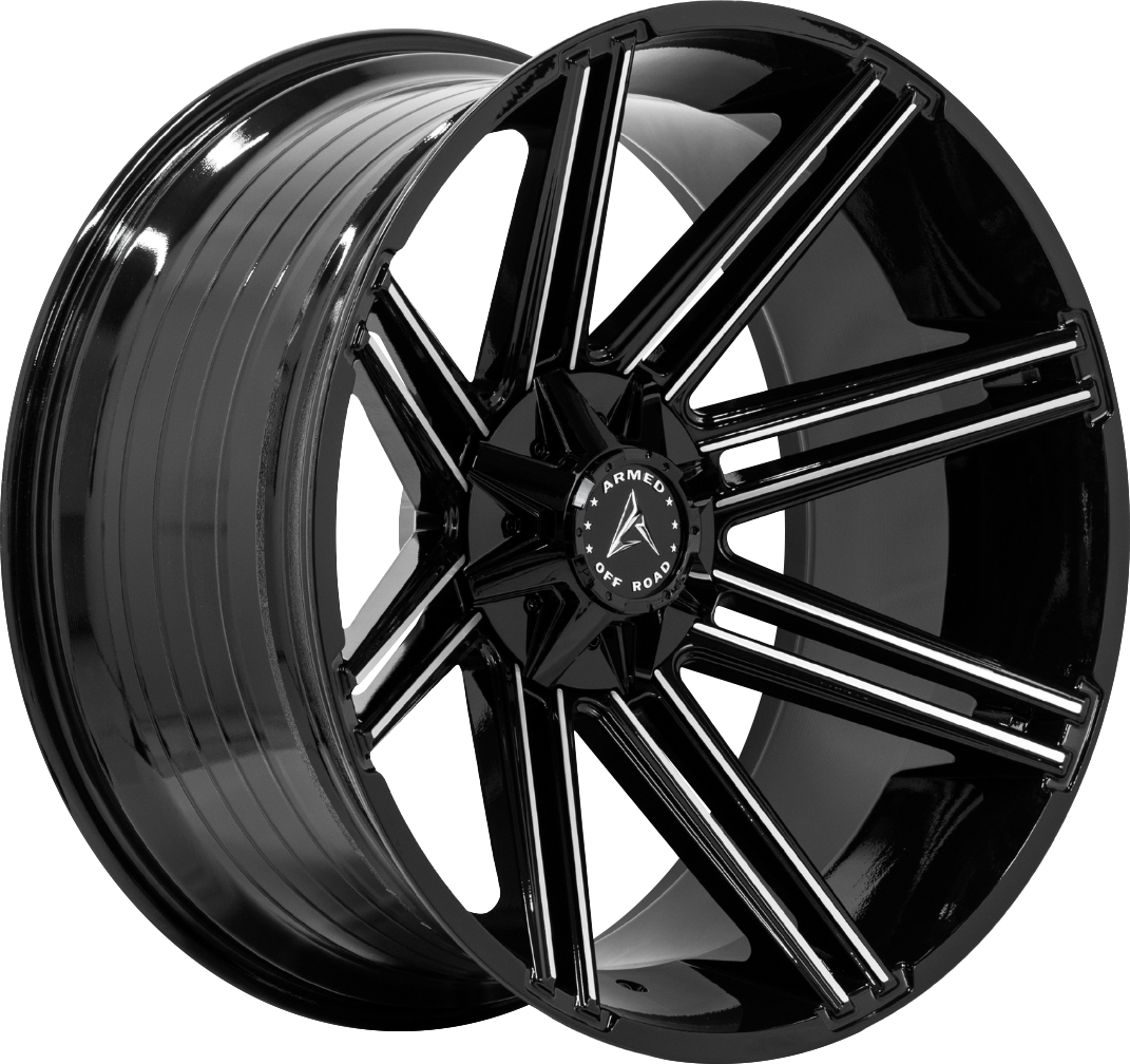 CHOPPER 108.1 20x10 6x135|6x139.7 -18 GLOSS BLACK MACHINED
