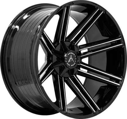 CHOPPER 108.1 20x10 6x135|6x139.7 -18 GLOSS BLACK MACHINED