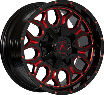 INFANTRY 87.1 20x9 Blank 12 GLOSS BLACK RED MILLED