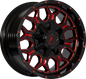 INFANTRY 87.1 20x9 Blank 12 GLOSS BLACK RED MILLED
