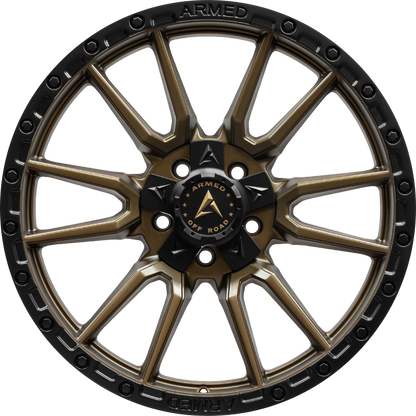 SPEAR 108.1 17x9 6x135|6x139.7 0 SATIN BLACK + SATIN BRONZE CENTER