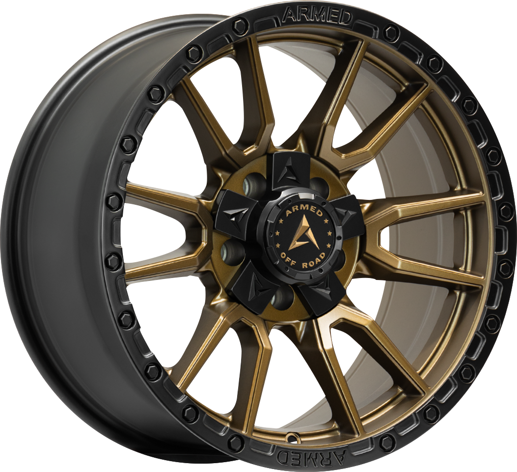 SPEAR 108.1 17x9 6x135|6x139.7 0 SATIN BLACK + SATIN BRONZE CENTER