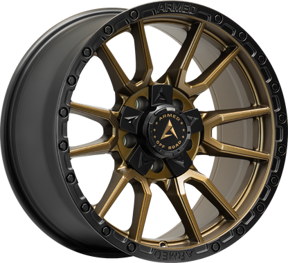 SPEAR 108.1 17x9 6x135|6x139.7 0 SATIN BLACK + SATIN BRONZE CENTER