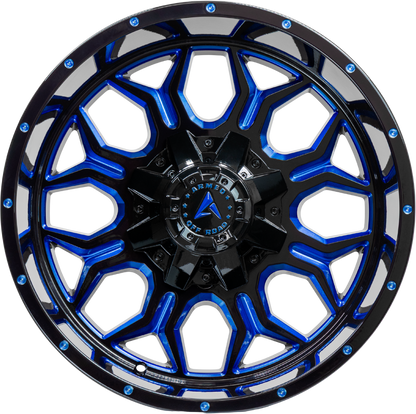INFANTRY 87.1 18x9 Blank 12 GLOSS BLACK BLUE MILLED