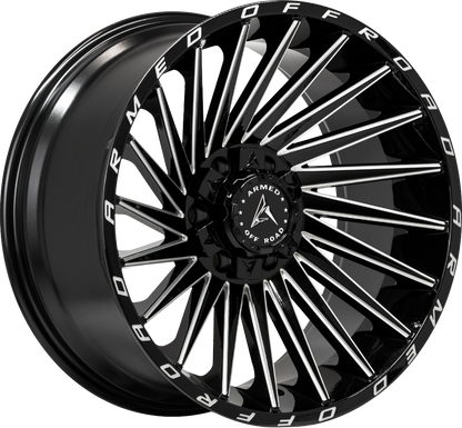 MILITIA 108.1 18x9 6x135|6x139.7 12 GLOSS BLACK MILLED