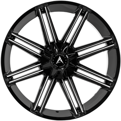 CHOPPER 108.1 20x10 6x135|6x139.7 -18 GLOSS BLACK MACHINED