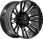 DAGGER 87.1 20x10 Blank -24 GLOSS BLACK MACHINED FACE