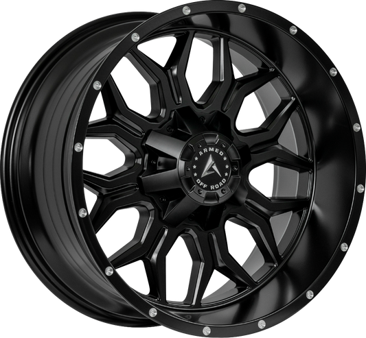 INFANTRY 108.1 20x9 6x135|6x139.7 12 SATIN BLACK + MILLED HOLES