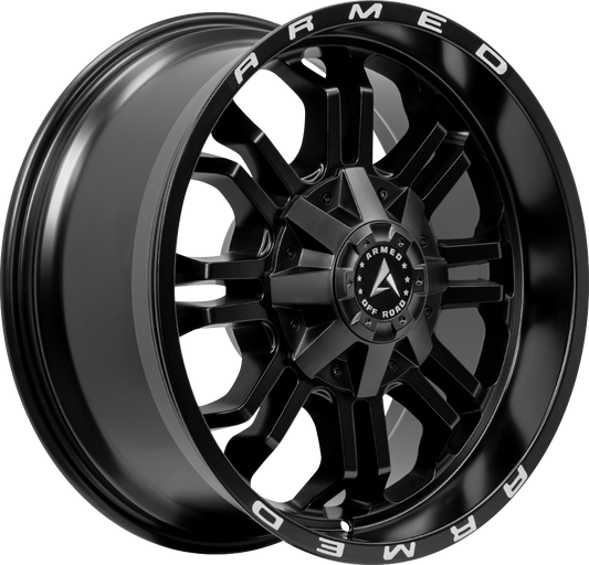 CANNON 108.1 20x9 6x135|6x139.7 0 MATTE BLACK + ARMED