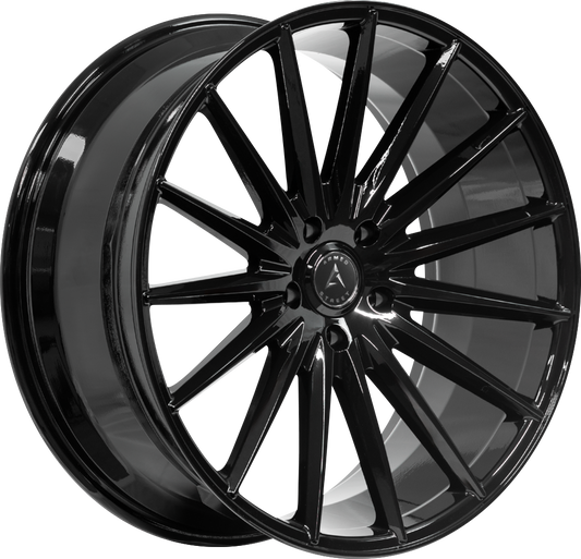 RIVAL 87.1 22x9.5 6x135 30 GLOSS BLACK MACHINED FACE