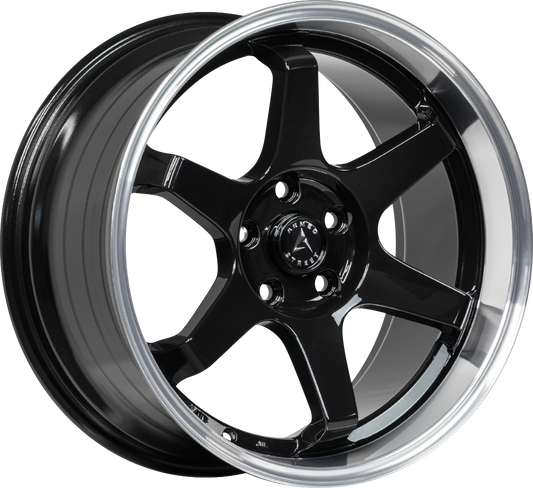 VETERAN 74.1 20x10.5 5x112|5x114.3 40 GLOSS BLACK MACHINED LIP