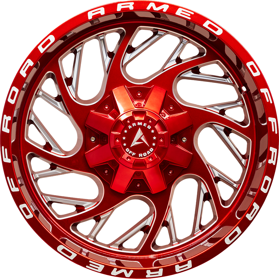 CARNAGE 87.1 22x12 Blank -44 CANDY RED + MILLING & ARMED WRITING