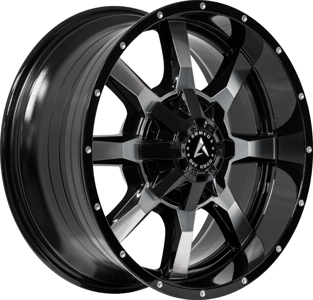 FRONTLINE 87.1 20x9 Blank 0 GLOSS BLACK MACHINED FACE
