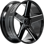 HUSTLER 87.1 22x9.5 6x135|6x139.7 25 GLOSS BLACK MILLED