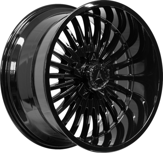 FORCE 108.1 20x9 6x135|6x139.7 0 GLOSS BLACK MILLED
