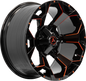BOMBER 87.1 20x10 Blank 0 GLOSS BLACK RED MILLED