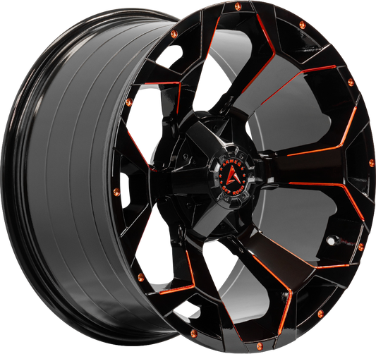 BOMBER 108.1 20x10 6x135|6x139.7 0 GLOSS BLACK RED MILLED