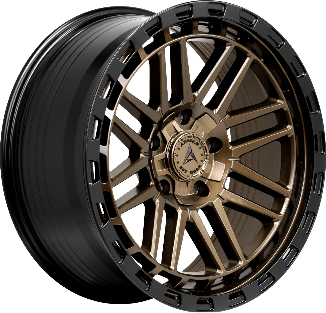 TANK 108.1 17x9 6x135|6x139.7 12 MATTE BLACK + BRONZE FACE