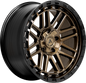 TANK 108.1 17x9 6x135|6x139.7 0 MATTE BLACK + BRONZE FACE