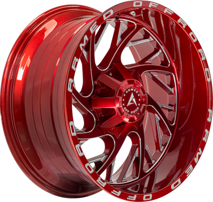 CARNAGE 87.1 22x10 Blank -18 CANDY RED + MILLING & ARMED WRITING