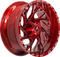 CARNAGE 87.1 22x12 Blank -44 CANDY RED + MILLING & ARMED WRITING